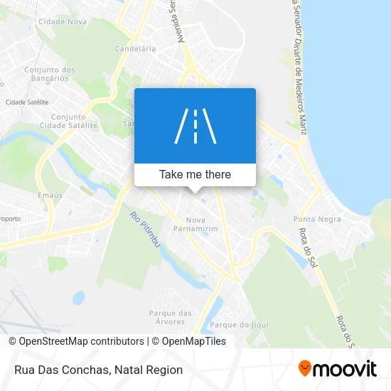 Rua Das Conchas map