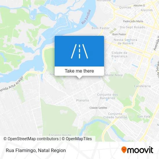 Rua Flamingo map