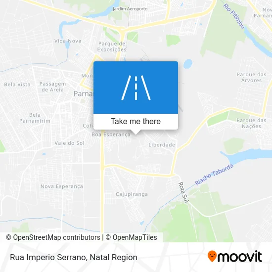 Rua Imperio Serrano map