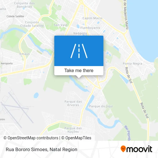 Rua Bororo Simoes map