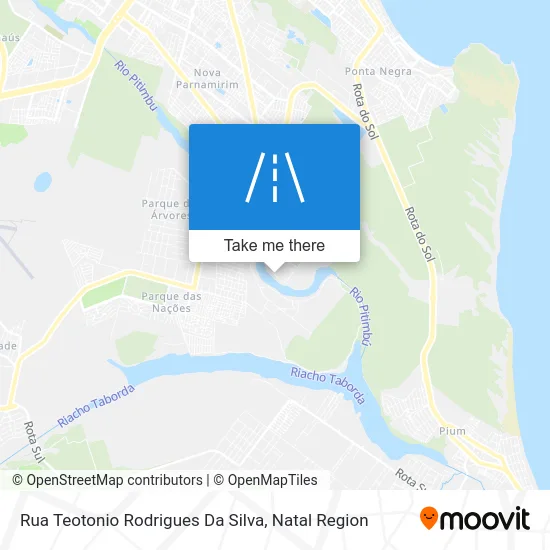 Rua Teotonio Rodrigues Da Silva map