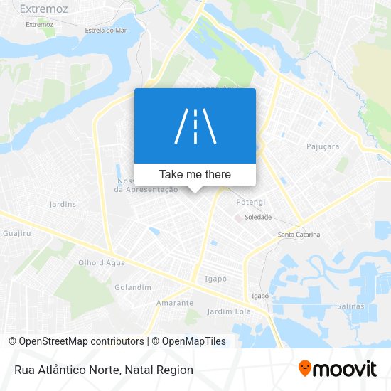 Rua Atlåntico Norte map