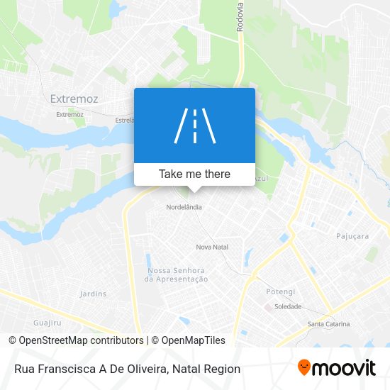 Rua Franscisca A De Oliveira map