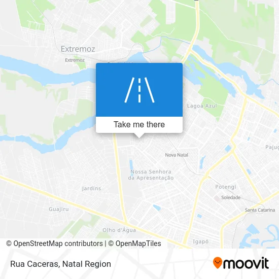 Rua Caceras map