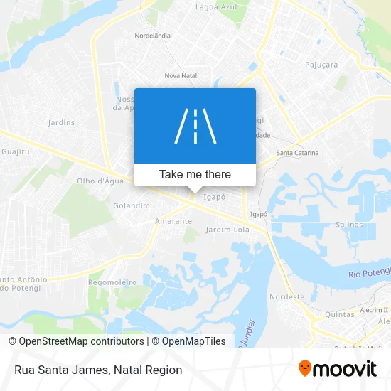 Rua Santa James map
