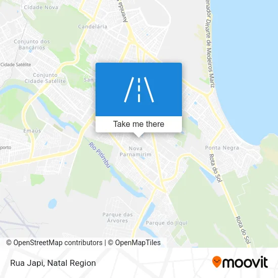 Rua Japi map
