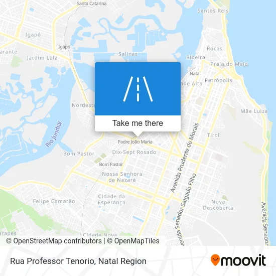 Rua Professor Tenorio map