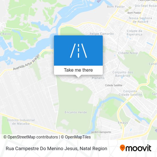 Rua Campestre Do Menino Jesus map