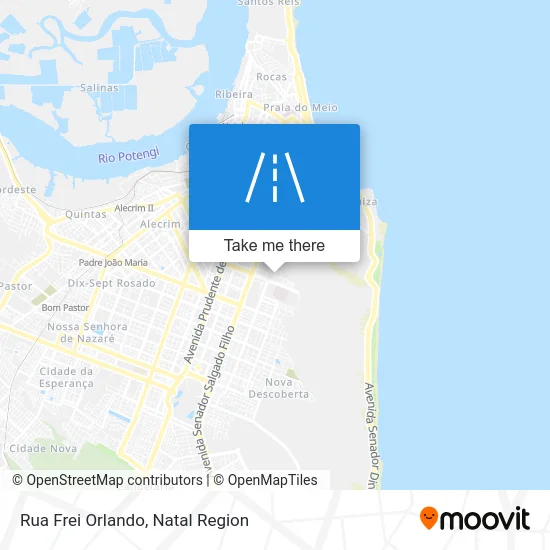 Rua Frei Orlando map