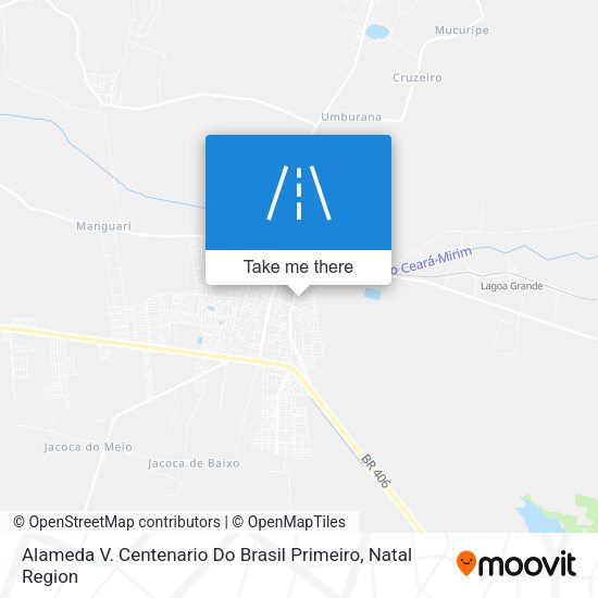 Alameda V. Centenario Do Brasil Primeiro map