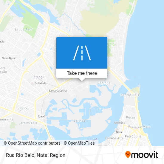 Rua Rio Belo map