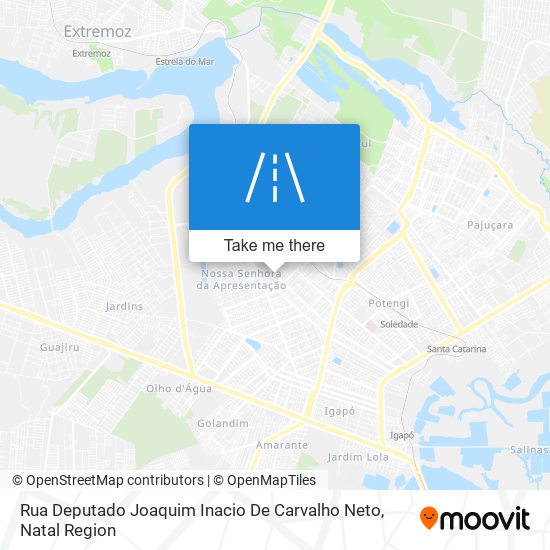 Rua Deputado Joaquim Inacio De Carvalho Neto map