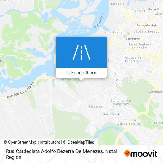 Rua Cardecista Adolfo Bezerra De Menezes map