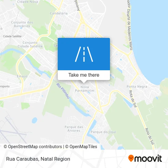 Rua Caraubas map