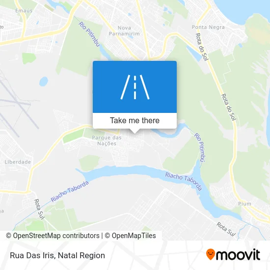 Rua Das Iris map