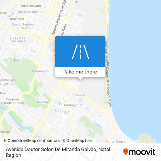 Mapa Avenida Doutor Solon De Miranda Galvão