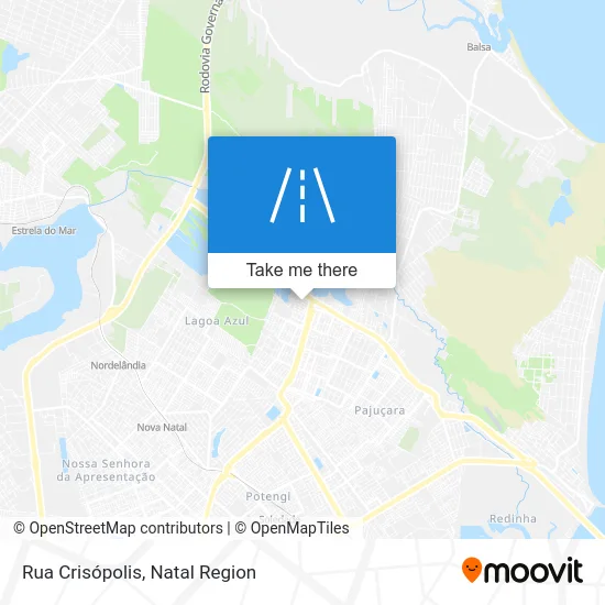 Rua Crisópolis map