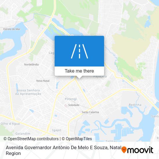Avenida Governardor Antônio De Melo E Souza map