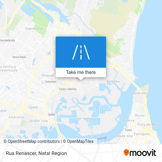 Rua Renascer map