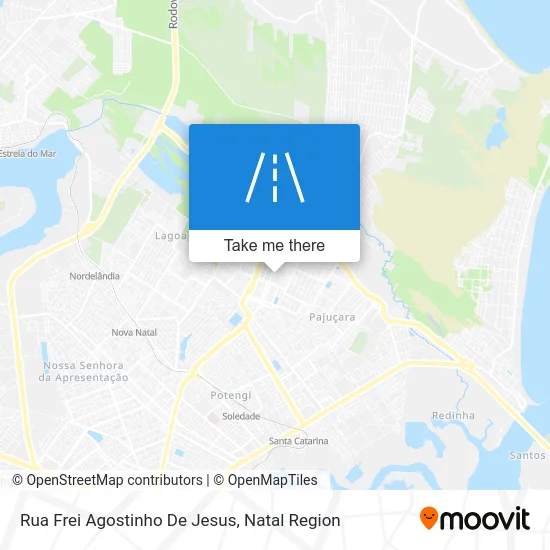 Rua Frei Agostinho De Jesus map