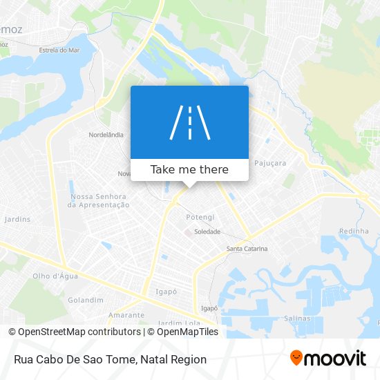 Mapa Rua Cabo De Sao Tome