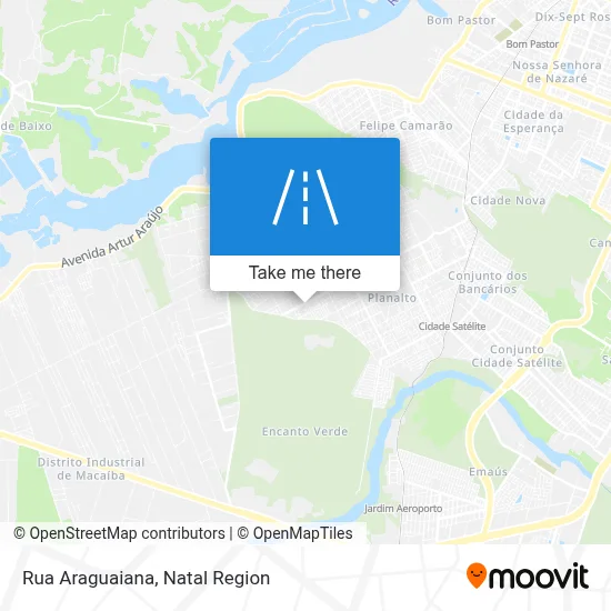 Rua Araguaiana map