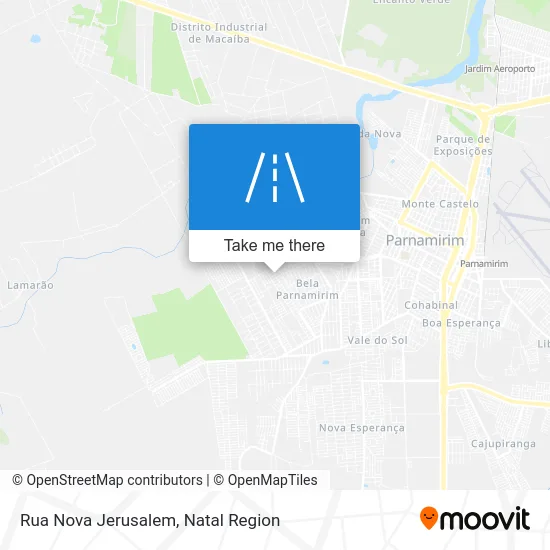 Rua Nova Jerusalem map