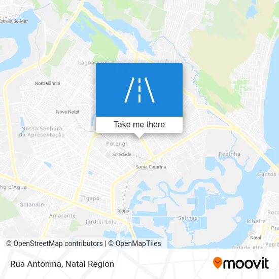Rua Antonina map