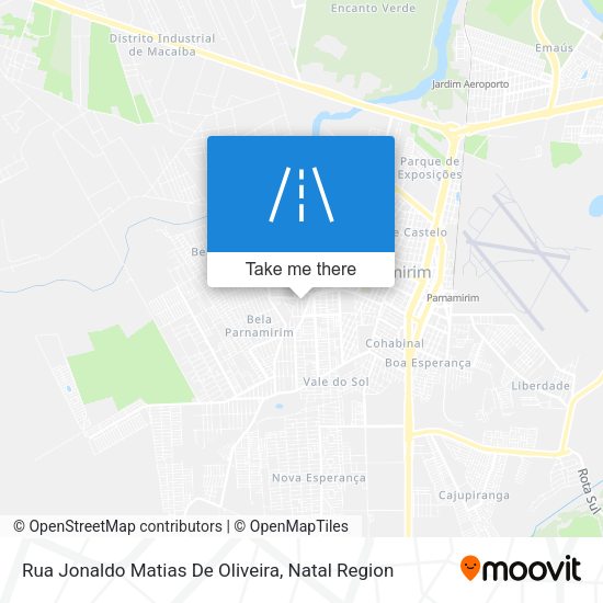 Rua Jonaldo Matias De Oliveira map