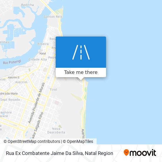 Mapa Rua Ex Combatente Jaime Da Silva