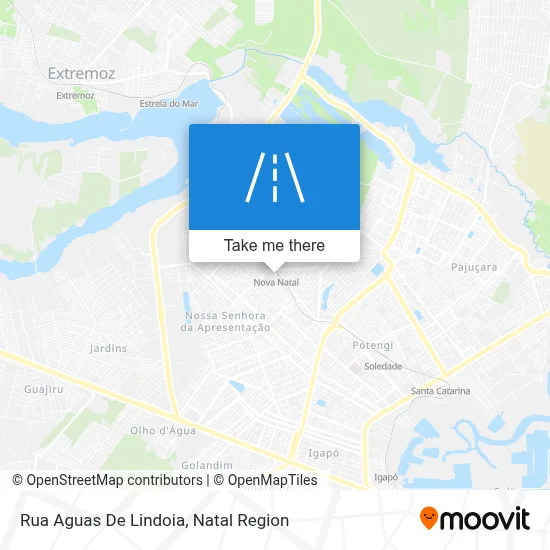 Rua Aguas De Lindoia map