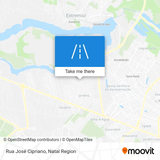 Rua José Cipriano map