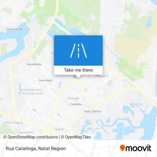 Rua Caratinga map