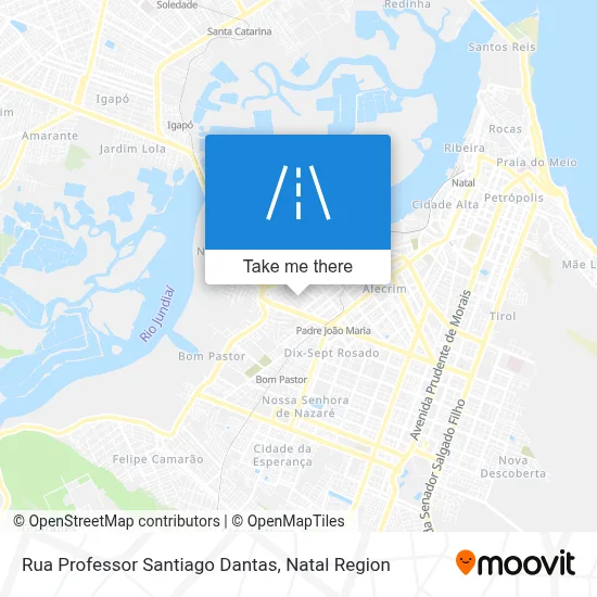 Rua Professor Santiago Dantas map