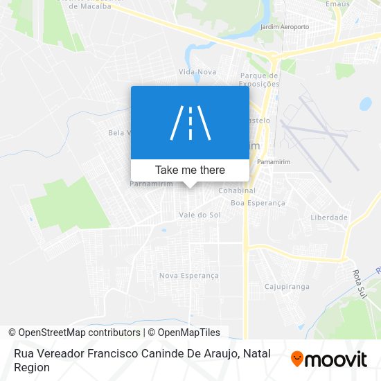 Rua Vereador Francisco Caninde De Araujo map