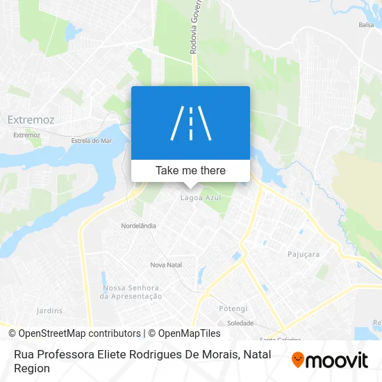 Rua Professora Eliete Rodrigues De Morais map