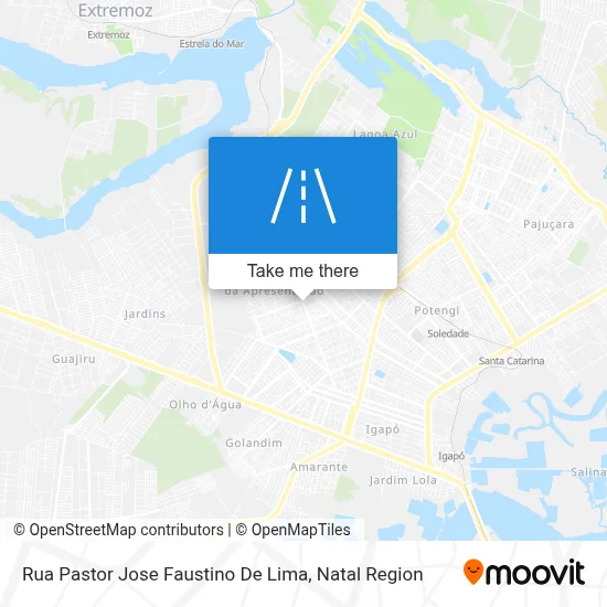Rua Pastor Jose Faustino De Lima map
