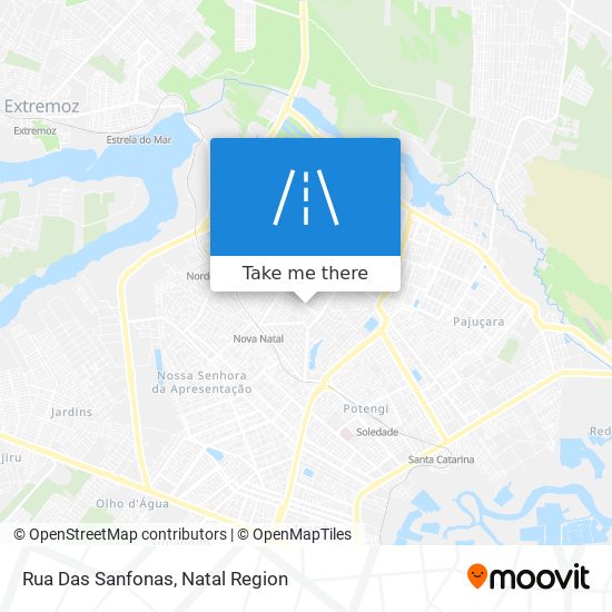 Rua Das Sanfonas map