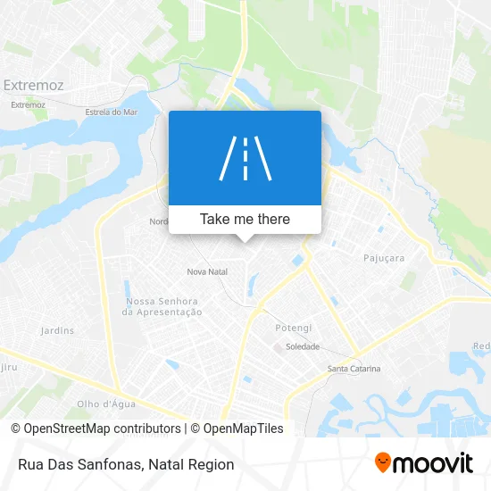 Rua Das Sanfonas map