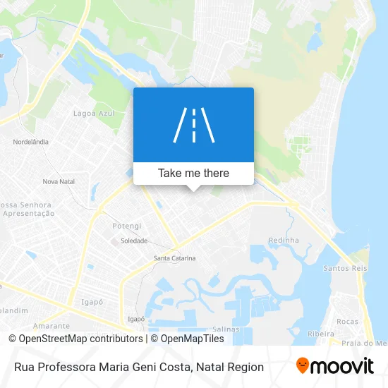 Rua Professora Maria Geni Costa map