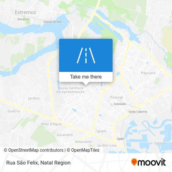 Rua São Felix map