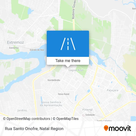 Rua Santo Onofre map