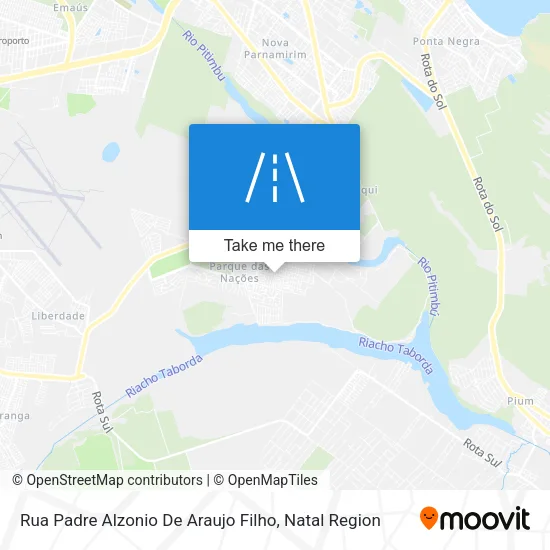Rua Padre Alzonio De Araujo Filho map