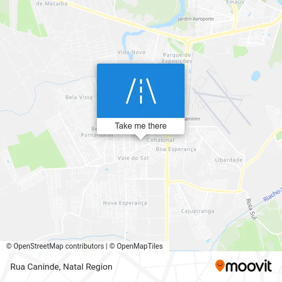 Rua Caninde map