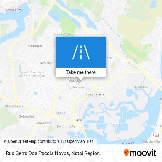 Rua Serra Dos Pacais Novos map