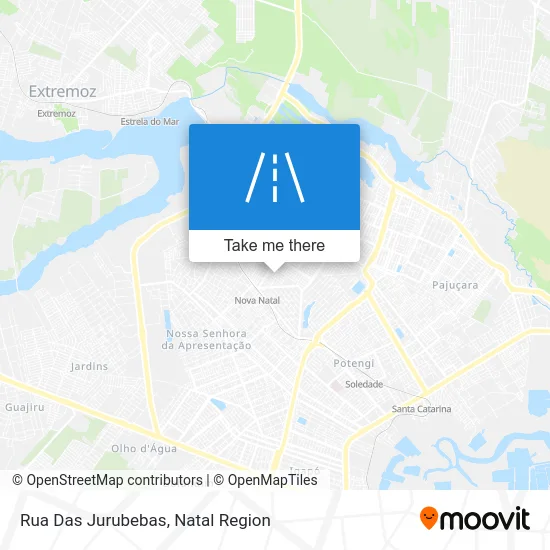 Rua Das Jurubebas map