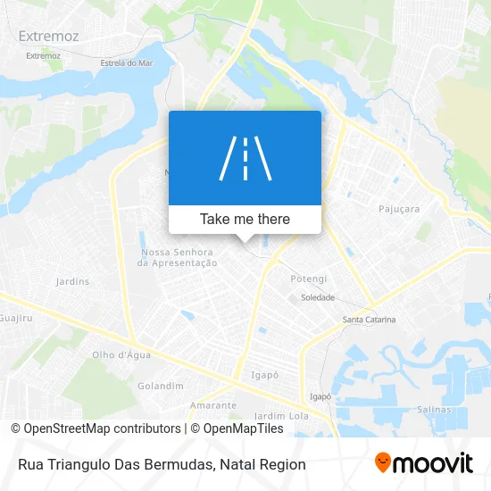 Rua Triangulo Das Bermudas map