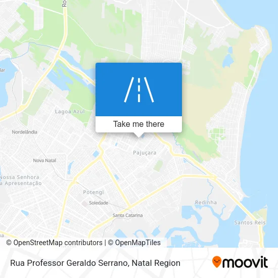 Rua Professor Geraldo Serrano map