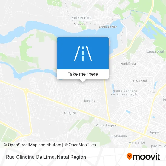 Rua Olindina De Lima map