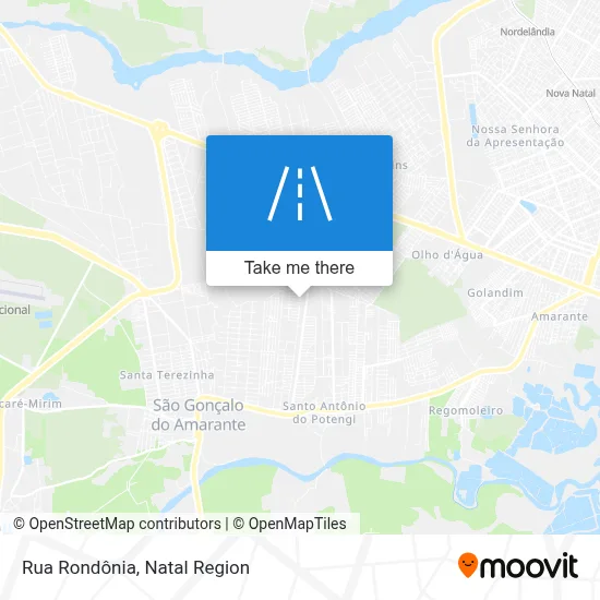 Rua Rondônia map